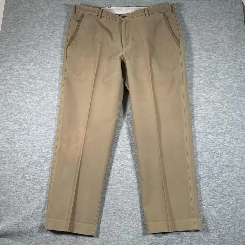 Orvis Pants Mens 40x30 Beige Classic Fit Brisbane Moss Chino Casual